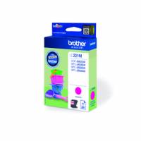 Brother LC 221M Magenta 260 sider Bl&aelig;k