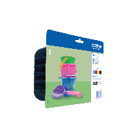 Brother LC 221 Value Pack Sort Gul Cyan Magenta 260 sider