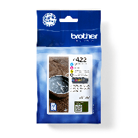 Brother LC 422 Value Pack Sort Gul Cyan Magenta 550 sider