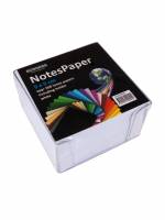 Kubusblok m/holder ikke kl&aelig;bende 90x90mm 500 ark hvid