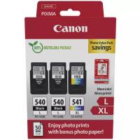 2x PG-540L + CL-541XL + Papir XL 5224B015 CMYK rabatpakke original