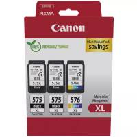 2x PG-575XL + CL-576XL XL 5437C004 CMYK rabatpakke original