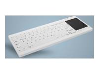 Active Key QuickClean Med KB IP68 Touchpad Mini W White