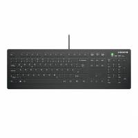ACTIVE KEY Flat Profile Hygiene Keyboard USB Black Nordic