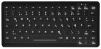 ACTIVE KEY Backlit Mini Notebook Style Keyboard Black Nordic
