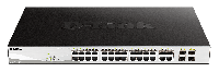 D-LINK 24 PoE 10/100/1000 Base-T port with 4 x 1000Base-T /S