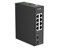 D-LINK 10-Port Gigabit Industrial Unmanaged Switch with 2 x