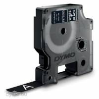 Dymo D1 Labeltape 12mm X 3M - Hvid/sort