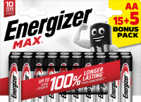 Energizer MAX AA/E91 (15+5 pack)