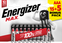 Energizer MAX AAA/E92 (15+5 pack)
