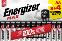 Energizer MAX AA/E91 (8+4 pack)
