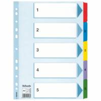 Register Mylar karton A4 1-5