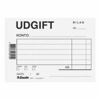 Udgiftsblok A6 100 ark bl&aring;