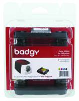 Badgy YMCKO color ribbon 100 prints on roll