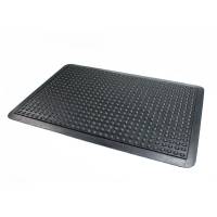 Doortex anti-fatigue gummi m&aring;tte 61x91 cm sort