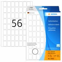 Herma etiket manuel aftagelig 12x18 hvid (1344)