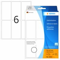 Herma etiket manuel aftagelig 34x67 hvid (144)