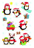 Herma stickers Magic vinter/jule pingviner (1)