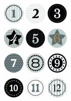 Herma stickers Decor jule kalendergaver sort 1-24 (2)