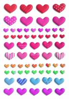 Herma stickers Magic Valentine's Day sm&aring; hjerter (1)
