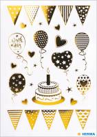 Herma stickers Creative f&oslash;dselsdag guld foil (1)