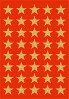 Herma stickers Decor julestjerner &oslash;13 guld (3)