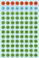 Herma etiket tal 1-160 &oslash;8 sort/ass