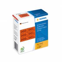 Herma etiket tal 0-999 triplikat 10x22 r&oslash;d (3x1000)