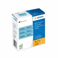 Herma etiket tal 0-999 triplikat 10x22 bl&aring; (3x1000)