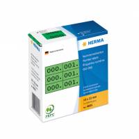 Herma etiket tal 0-999 triplikat 10x22 gr&oslash;n (3x1000)