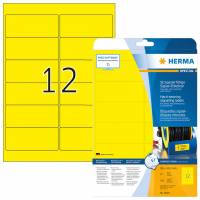 Herma etiket film ekstra st&aelig;rk 99,1x42,3 gul (300)