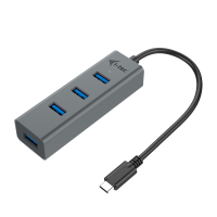 i-Tec USB-C 3.1 Metal HUB Gr&aring;