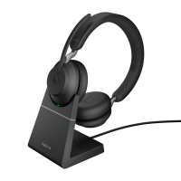 Jabra Evolve2 65 MS Stereo Tr&aring;dl&oslash;s H&oslash;retelefoner Sort