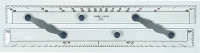 Parallel lineal A1615M 38cm transparent