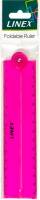 Folde lineal 15/30 cm trans. pink