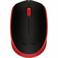 Logitech M171 Tr&aring;dl&oslash;s Sort R&oslash;d