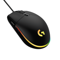 Logitech Gaming Mouse G203 LIGHTSYNC Optisk Kablet Sort