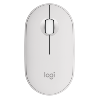 Logitech Pebble Mouse 2 M350s Optisk Tr&aring;dl&oslash;s Hvid