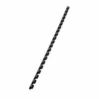 Spiralringe plastik 6mm A4 21R sort (100)