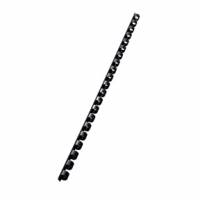 Spiralringe plastik 8mm A4 21R sort (100)