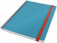 Notesblok Cosy spiral L kva 80 ark 100g bl&aring;