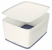 Opbevaringsboks MyBox L hvid/gr&aring;