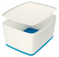 Opbevaringsboks MyBox L hvid/bl&aring;