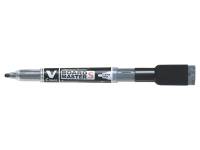 WB Marker V-Board m/magnet&visker S EF rund sort