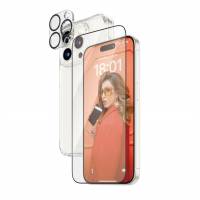 PanzerGlass Sk&aelig;rm/objektiv/rygbeskytters&aelig;t Sort Transparent Apple iPhone 15 Pro
