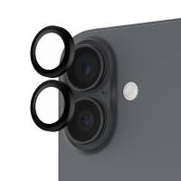 PanzerGlass Hoops Kameralinsebeskytter Sort til iPhone 17, iPhone 16 / 16 Plus