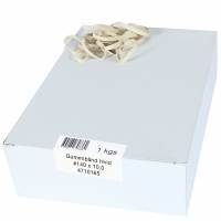 Gummib&aring;nd 140x10,0mm hvid (1000g)