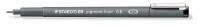 Fineliner pigment liner 0,6mm sort