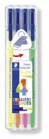 STAEDTLER triplus textsurfer Highlighter Gr&oslash;n Orange Pink Gul