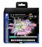 Brush pen Pigment Arts pastel ass (12)
